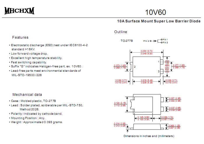 海矽美 10V60 中文资料参数书